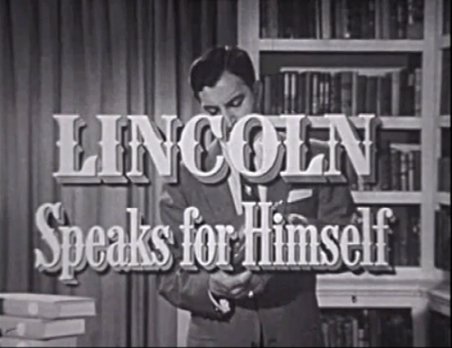 Lincoln Speaks for Himself title